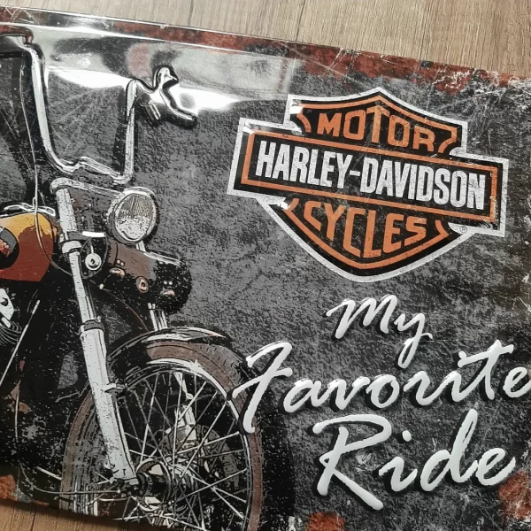 IMG-20230125-060401-498 Harley Davidson My Favorite Ride 30x20cm