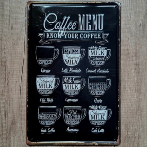 Coffee MENU
