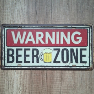 WARNING BEER ZONE