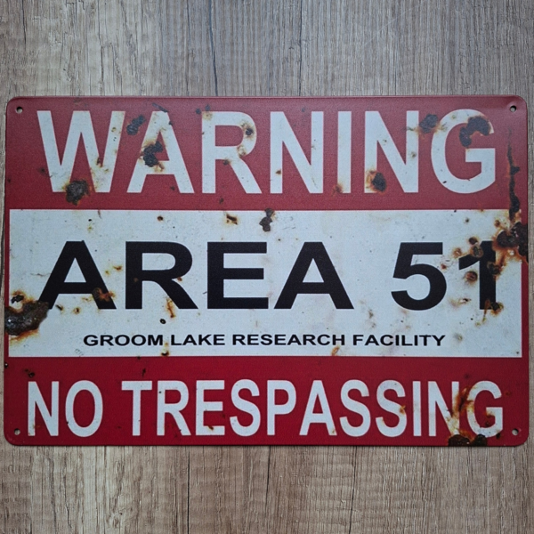 WARNING AREA 51