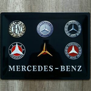MERCEDES BENZ Logo Evolution 40x30cm