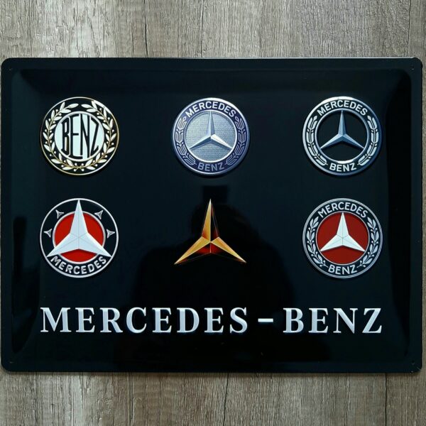 MERCEDES BENZ Logo Evolution 40x30cm