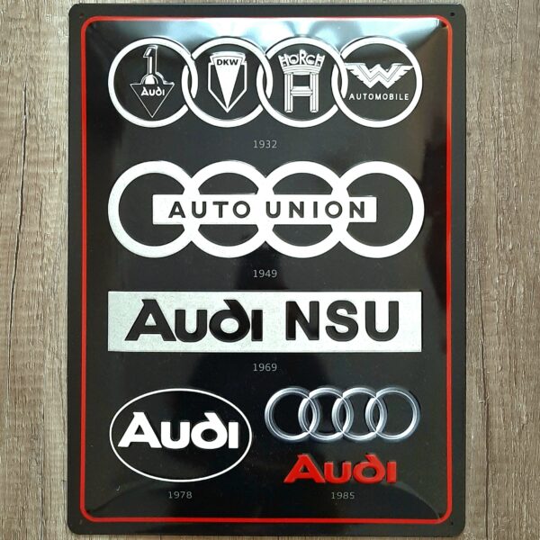 20210309-070853 AUDI Logo Evolution 40x30cm