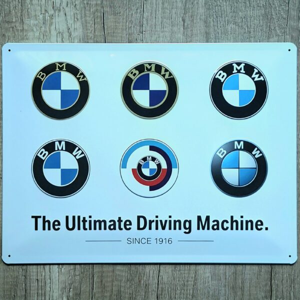 BMW Logo Evolution 40x30cm
